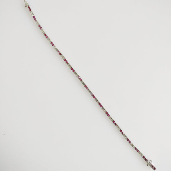 2.15ct Ruby and Diamond Bracelet